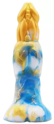 Wolorz Dildo 20 x 6cm Gold-Blue – 1/2