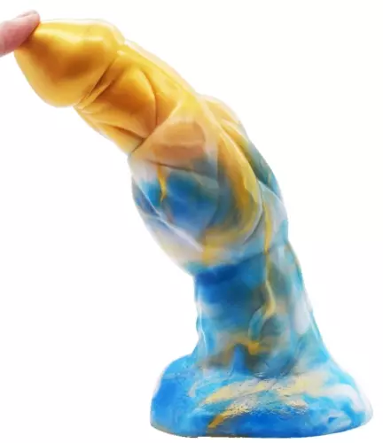 Wolorz Dildo 20 x 6cm Gold-Blue – 2/2