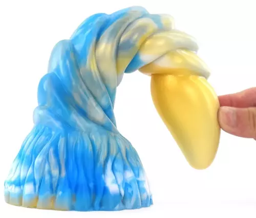Arkan Dildo 18 x 5cm Gold-Blue – 2/2