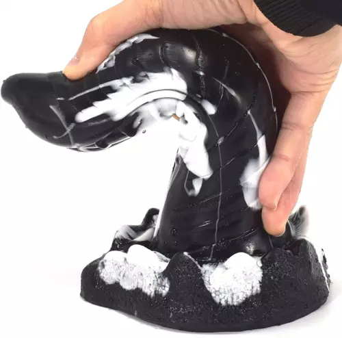 Dildo Lizard 20 x 5cm Schwarz-Weiß – 2/2