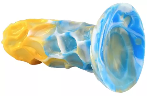 Dildo Dragonis 16 x 5.5cm Gold-Blau – 2/2