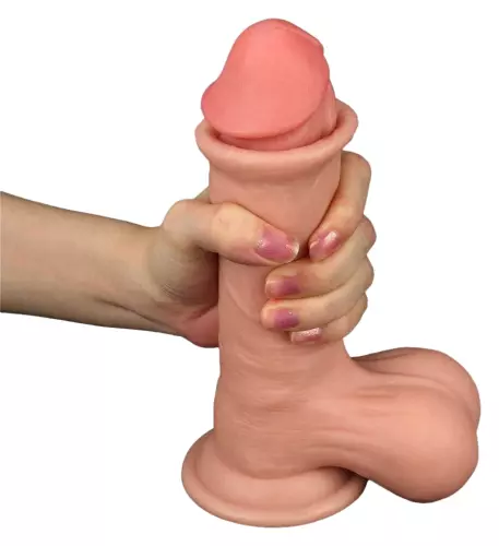 Realistic Sliding Skin Dildo 15 x 4.8cm – 3/5
