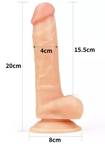 Realistic Soft Dude Dildo 15 x 4cm – 7/12