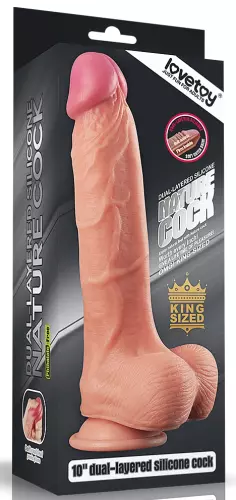 Gode réaliste Uppy King Size Nature Cock 19 x 5cm – 2/10