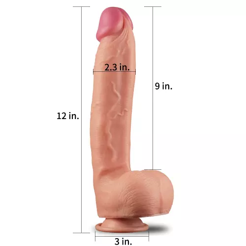 Gode réaliste King Size Strong Nature Cock 22 x 5.7cm – 3/10
