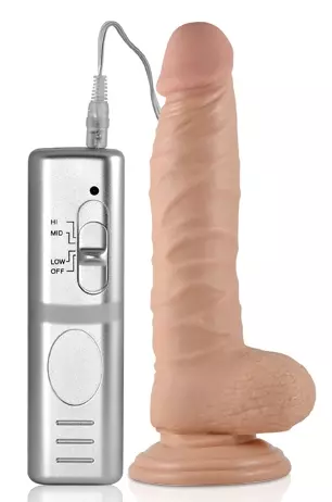 Real Extreme Vibrating Dildo 15 x 4.3cm – 1/3
