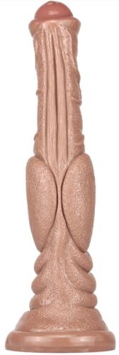 Monster Dog Long Dildo 26 x 6cm Light Brown