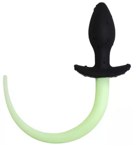 Butt Plug Hundeschwanz phosphoreszierend Luminous Puppy 8 x 3.2cm Neongrün – 3/4