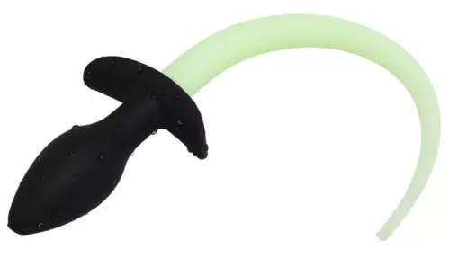 Butt Plug Hundeschwanz phosphoreszierend Luminous Puppy 8 x 3.2cm Neongrün – 4/4