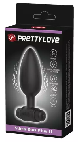 Vibierender Analpropfen Vibra Butt Pretty Love 9,5 x 3,8cm – 2/6