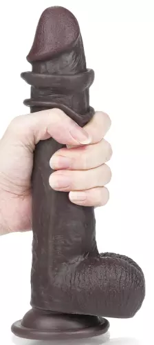 Sliding Skin Dildo 17 x 4.2cm Brown – 1/15