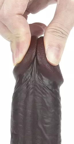 Sliding Skin Dildo 17 x 4.2cm Brown – 12/15