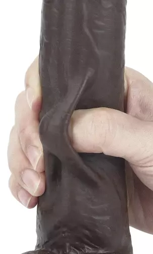 Sliding Skin Dildo 17 x 4.2cm Brown – 13/15