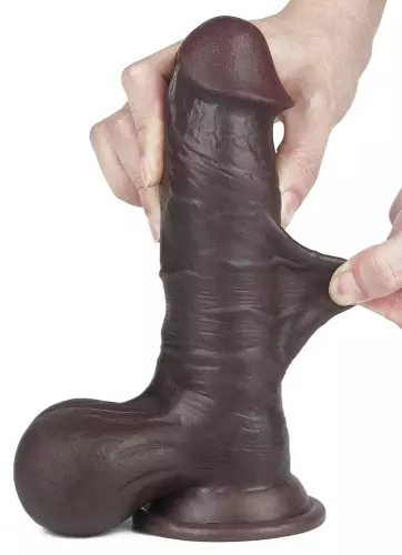 Dildo Sliding Skin 15 x 4.8 cm Braun – 11/17