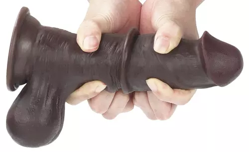 Dildo Sliding Skin 15 x 4.8 cm Braun – 12/17