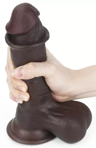 Dildo Sliding Skin 15 x 4.8 cm Braun – 15/17