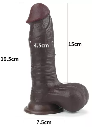 Dildo Sliding Skin 15 x 4.8 cm Braun – 17/17