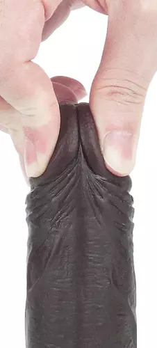 Sliding Skin Dildo 13 x 3.5cm Brown – 12/17
