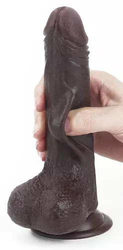 Sliding Skin Dildo 13 x 3.5cm Brown – 14/17