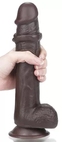 Sliding Skin Dildo 18 x 4.5cm Brown – 1/16