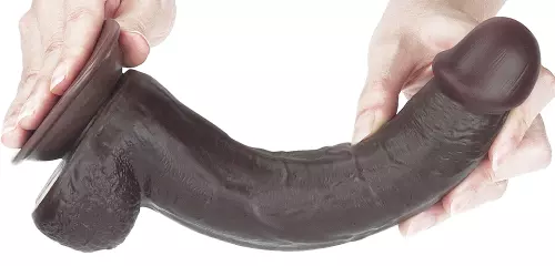 Sliding Skin Dildo 18 x 4.5cm Brown – 5/16