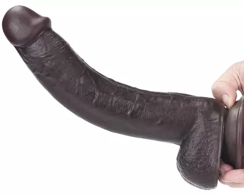 Sliding Skin Dildo 18 x 4.5cm Brown – 10/16