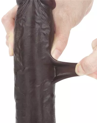 Sliding Skin Dildo 18 x 4.5cm Brown – 12/16
