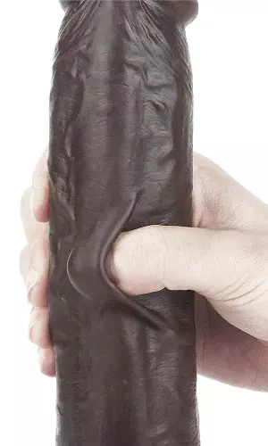 Sliding Skin Dildo 18 x 4.5cm Brown – 13/16