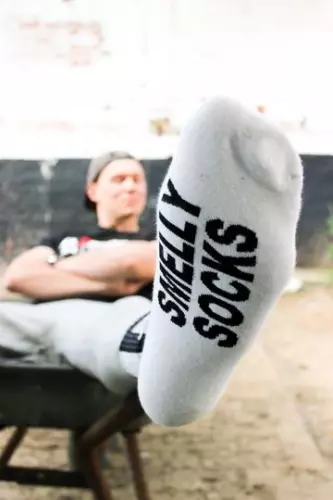 Weiße Socken SMELLY Sk8erboy – 3/16