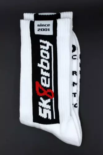 Weiße Socken SMELLY Sk8erboy – 10/16