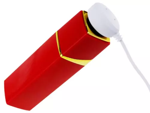 Mini-Vibrator Lipstick Rock 8.7 x 2.3cm Rot – 2/2