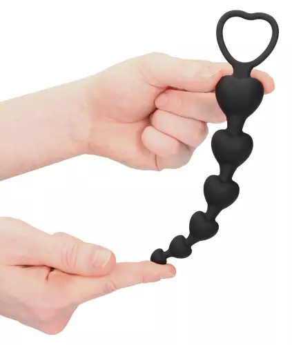 Analkette Silikon Heart 15 x 3.2cm – 1/7