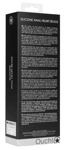 Analkette Silikon Heart 15 x 3.2cm – 3/7