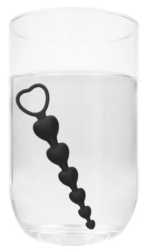 Analkette Silikon Heart 15 x 3.2cm – 5/7
