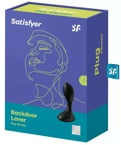 Vibrierender Analplugin Backdoor Lover Satisfyer 8 x 3cm Schwarz – 2/6