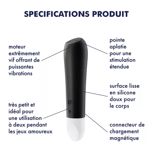 Mini-Vibrator Ultra Power Bullet 2 Satisfyer Schwarz – 8/8