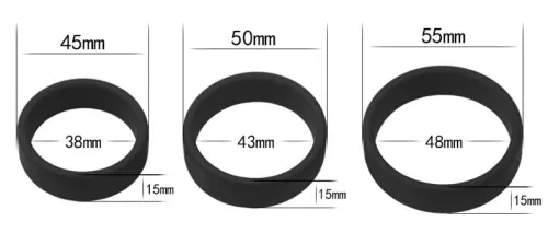 3er Pack Silikon-Cockringe SiliRing Schwarz – 5/5