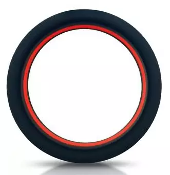 Silikon-Cockring Beast Rings 36mm Schwarz-Rot – 1/5