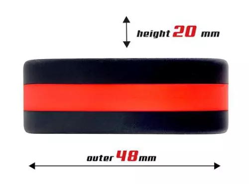 Silikon-Cockring Beast Rings 36mm Schwarz-Rot – 4/5