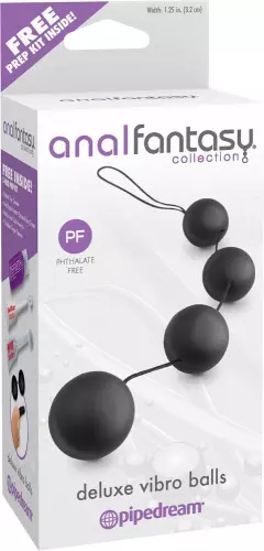 Analperlen Vibro 3,2 cm Schwarz – 2/4