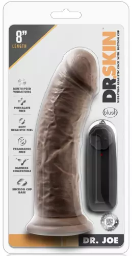 Vibrating Dildo Dr Joe Dr Skin 19 x 4.7cm Brown – 2/6