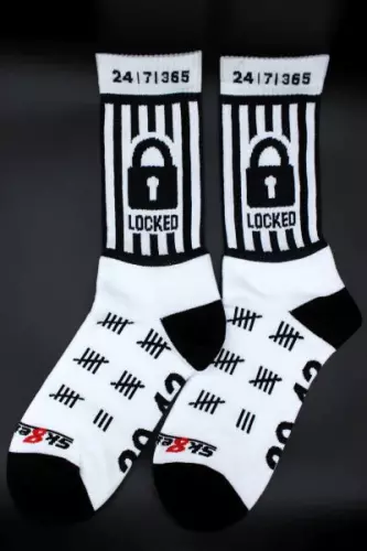 Weiße Socken LOCKED Sk8erboy – 12/16