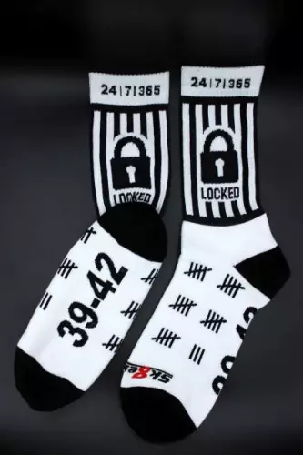 Weiße Socken LOCKED Sk8erboy – 15/16