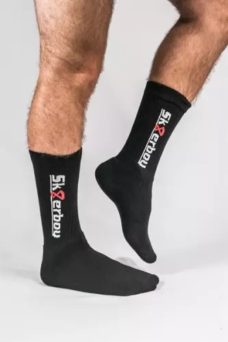 Schwarze Socken CREW SOCKS Sk8erboy – 5/16