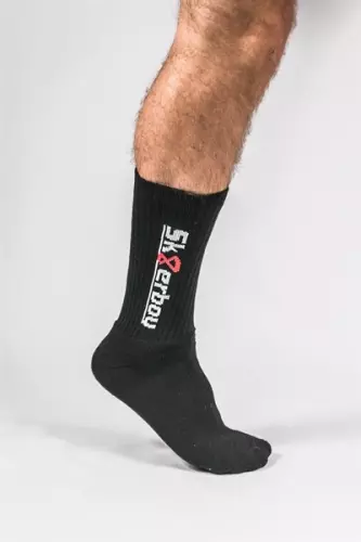 Schwarze Socken CREW SOCKS Sk8erboy – 7/16