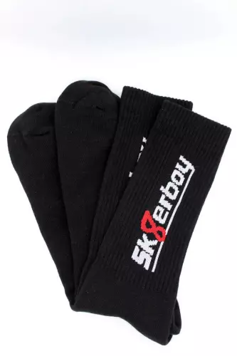 Schwarze Socken CREW SOCKS Sk8erboy – 15/16