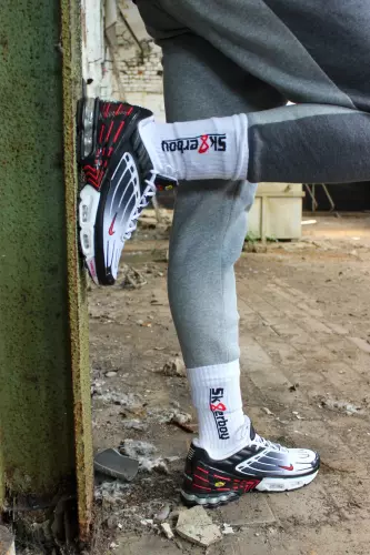 Weiße Socken CREW SOCKS Sk8erboy – 3/15