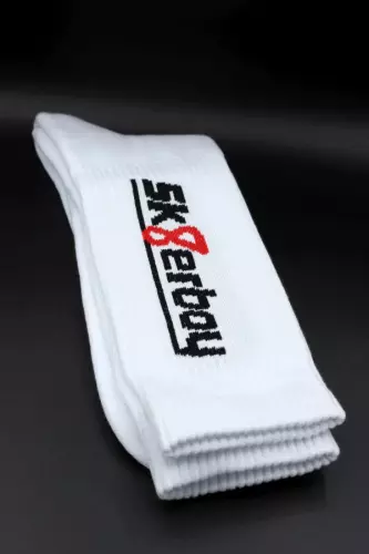 Weiße Socken CREW SOCKS Sk8erboy – 12/15