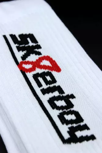 Weiße Socken CREW SOCKS Sk8erboy – 14/15