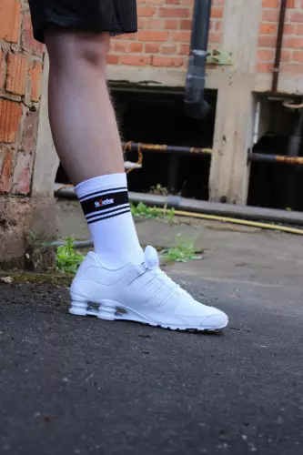Weiße Socken Sk8erboy Deluxe Weiß-Schwarz – 6/13